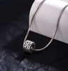 Men's Sterling Silver Snake Necklace Pendant