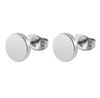 4 Pairs Stainless Steel Stud Earrings for Men Women Hoop Earrings Huggie Piercing 18G