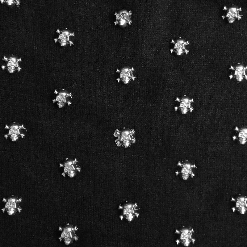 Beanie or Bonnet with Skulls and Hoop