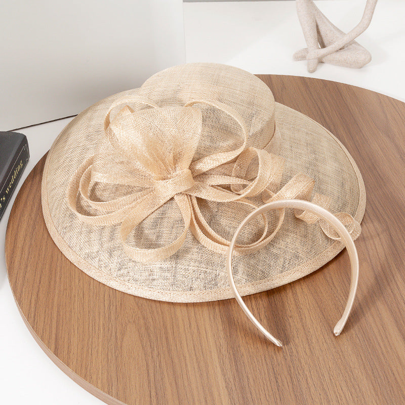 Floppy Wide Brim Linen Sun Hat with Bow