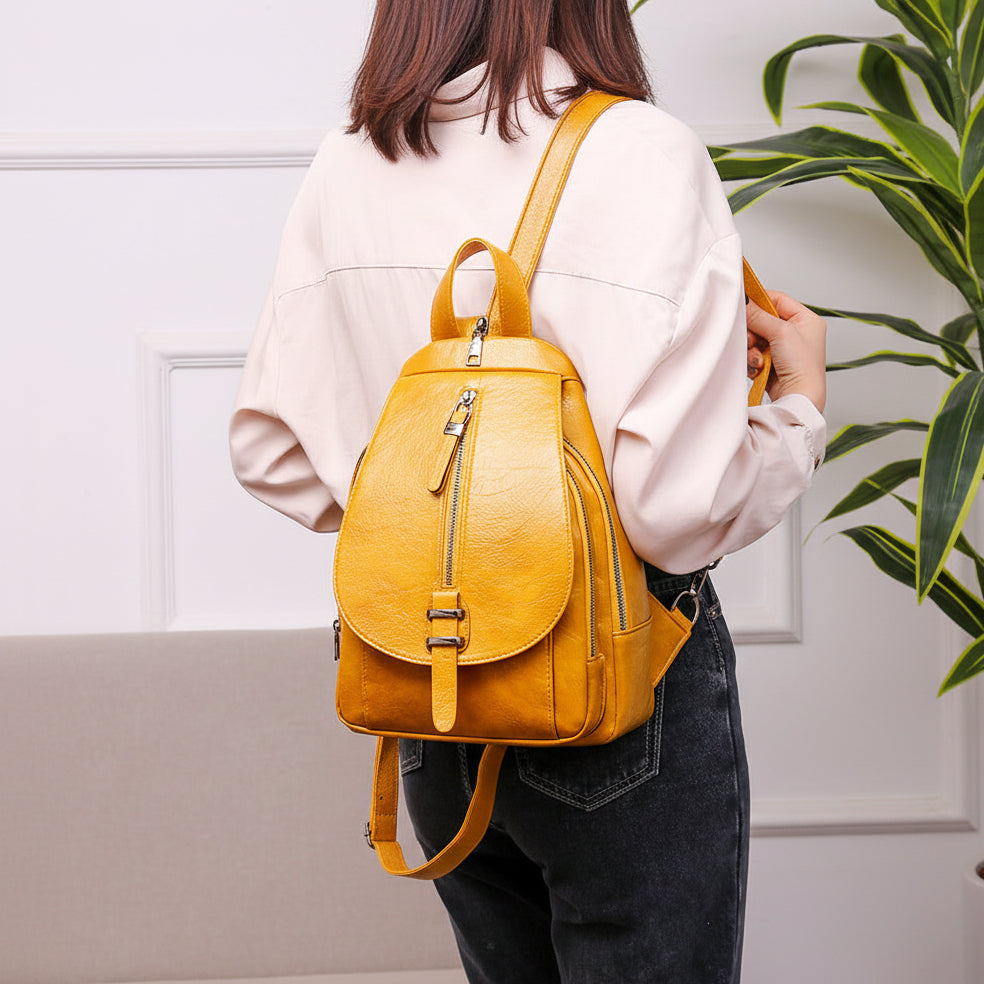 Large Capacity Luxury Multifunction PU Leather Crossbody Bag and School Bag