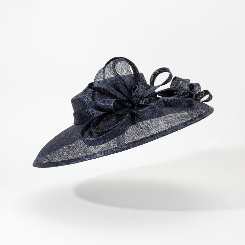 Floppy Wide Brim Linen Sun Hat with Bow
