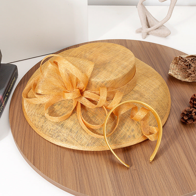 Floppy Wide Brim Linen Sun Hat with Bow