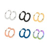 Stainless Steel Unique Small Hoop Earrings for Women Men Huggie Earrings