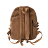 Corduroy Multi-Function Travel 20 Litre School Backpack for Women Teenage Girls-corduroy backpacks-Innovato Design-Brown-Innovato Design