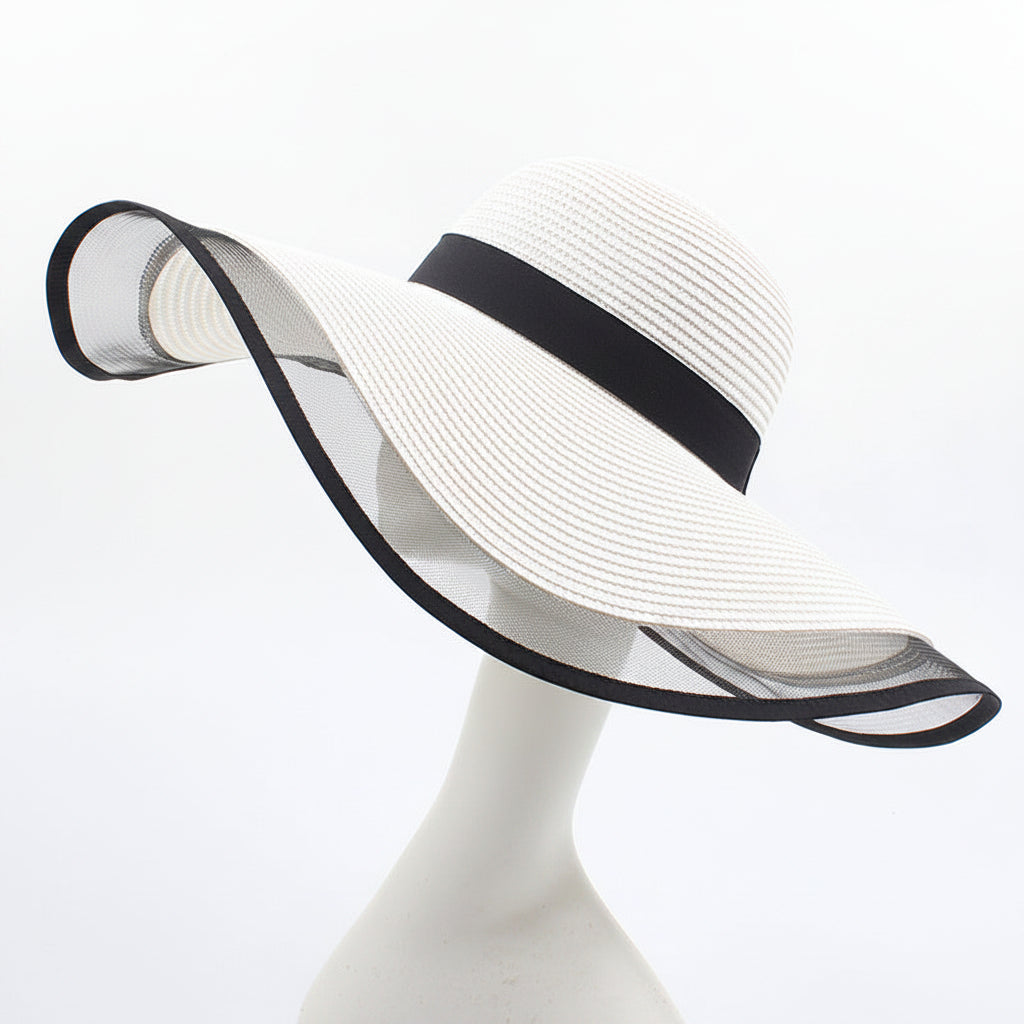 Extra Large Wide Brim Floppy Straw Sun Hat