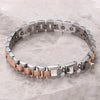 Stainless Steel Bracelet Rose Gold Men Women Germanium Magnetic-Bracelets-Innovato Design-Innovato Design