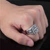 Stainless Steel Crusader Jerusalem Cross Ring