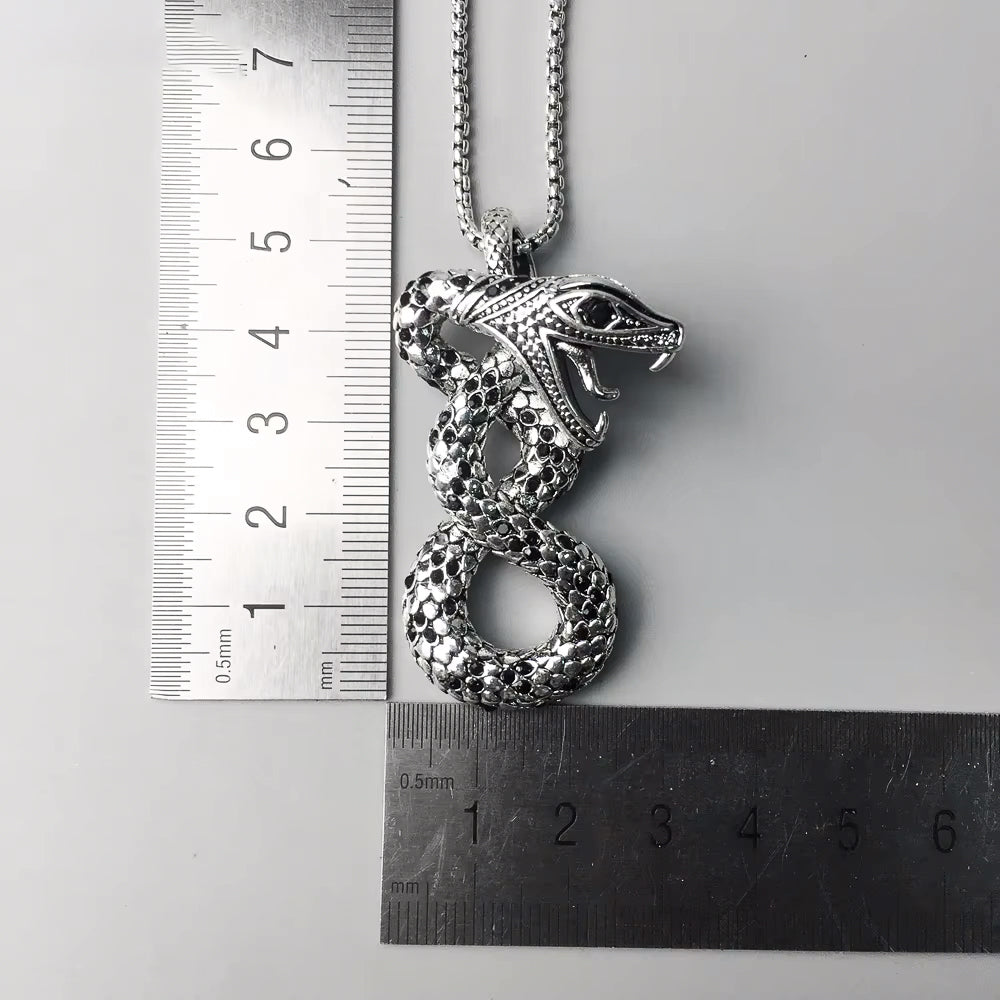 925 Sterling Silver Snake Necklace