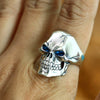 Gothic Skull Smile 925 Sterling Silver Handmade Vintage Retro Punk Biker Ring