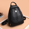 Large Capacity Waterproof Lightweight Chain and Tassel Preppy Style PU Leather Travel Backpack