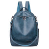 Large Capacity Leather School Bag and Travel Backpack