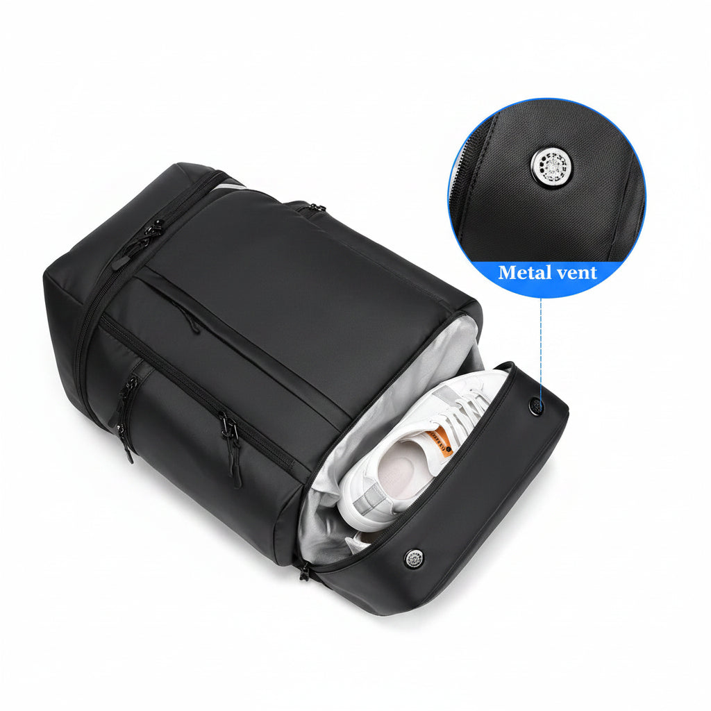 Multifunction Waterproof USB Charging 45 Liter Backpack with Shoe Compartment