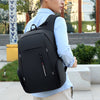 Black/Gray 15.6 Inch Laptop Waterproof Travel Backpack with USB Port