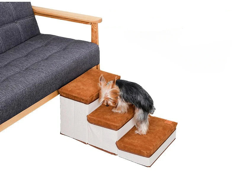 Innovato Design - 3-Step Foldable Pet Dog Stairs with Storage