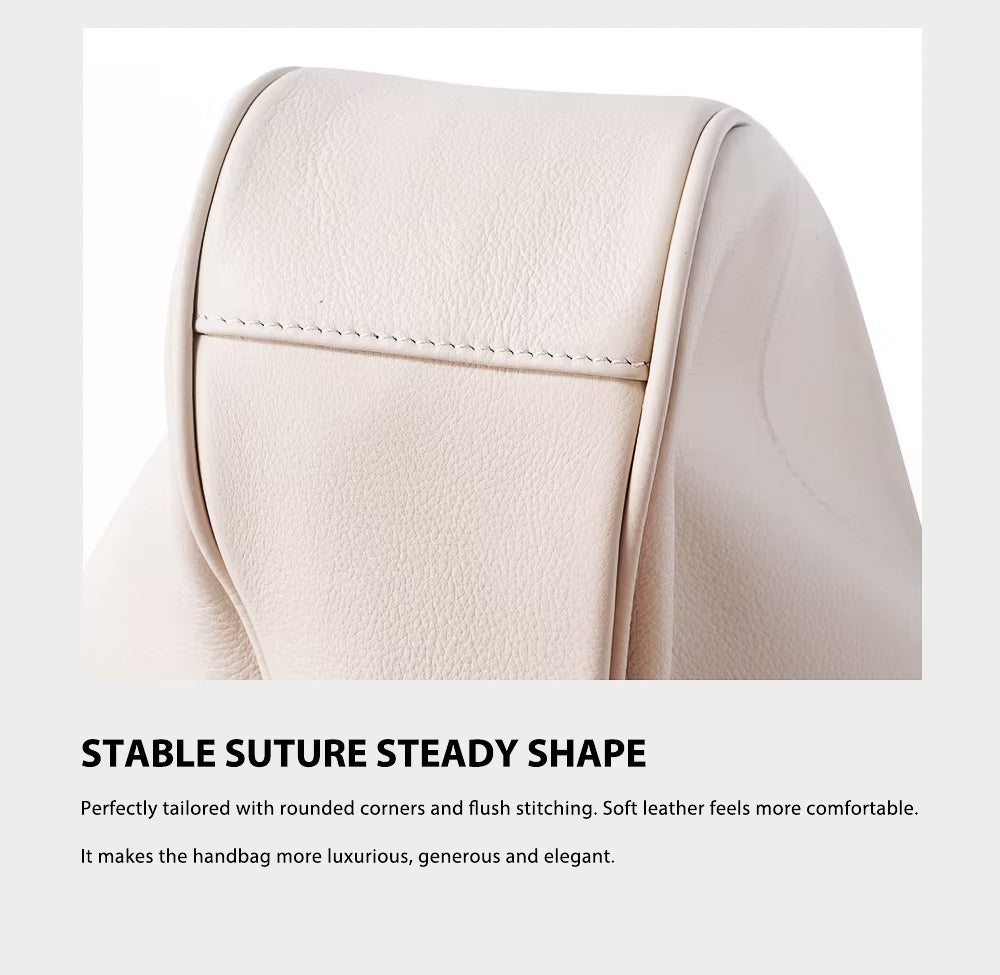 Large Capacity Retro Casual Top-Handle Genuine Leather Messenger Bag, Tote Bag and Handbag