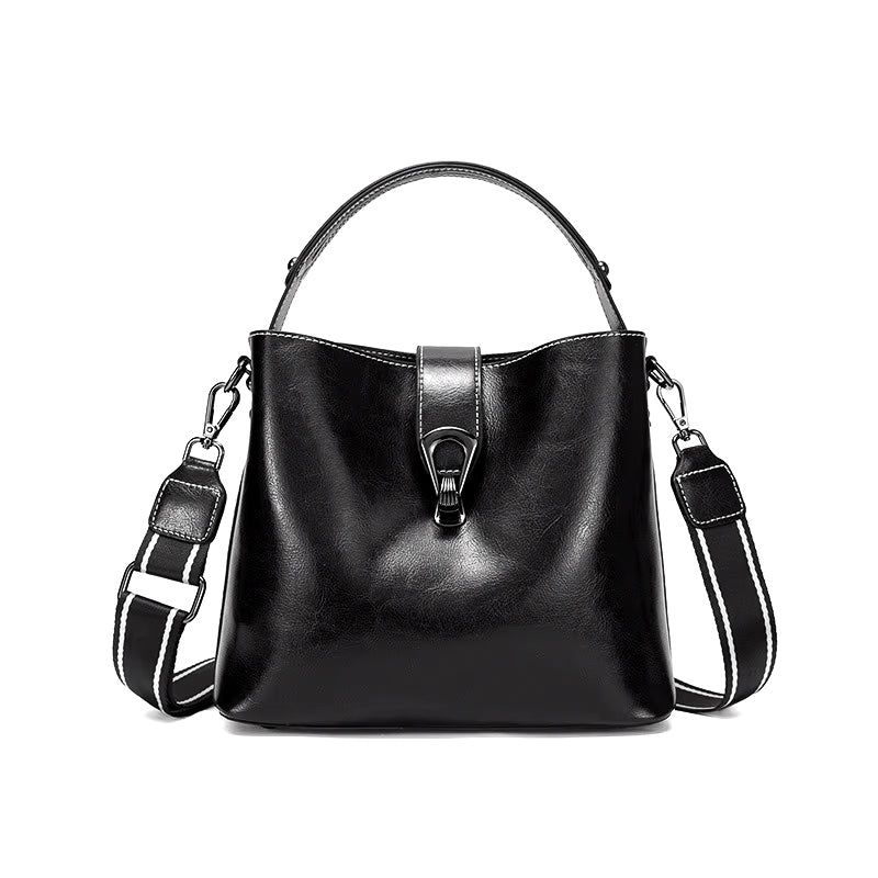 Luxury Oil Wax Leather Tote Bag and Handbag