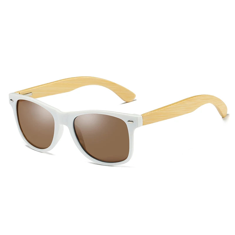 Sunglasses Polarized with Wooden Bamboo Frames Polarized