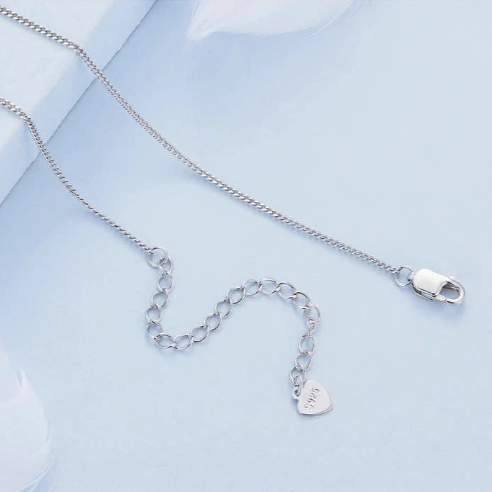 925 Sterling Silver Fox Pendant Necklace Jewelry Women Girl Gift