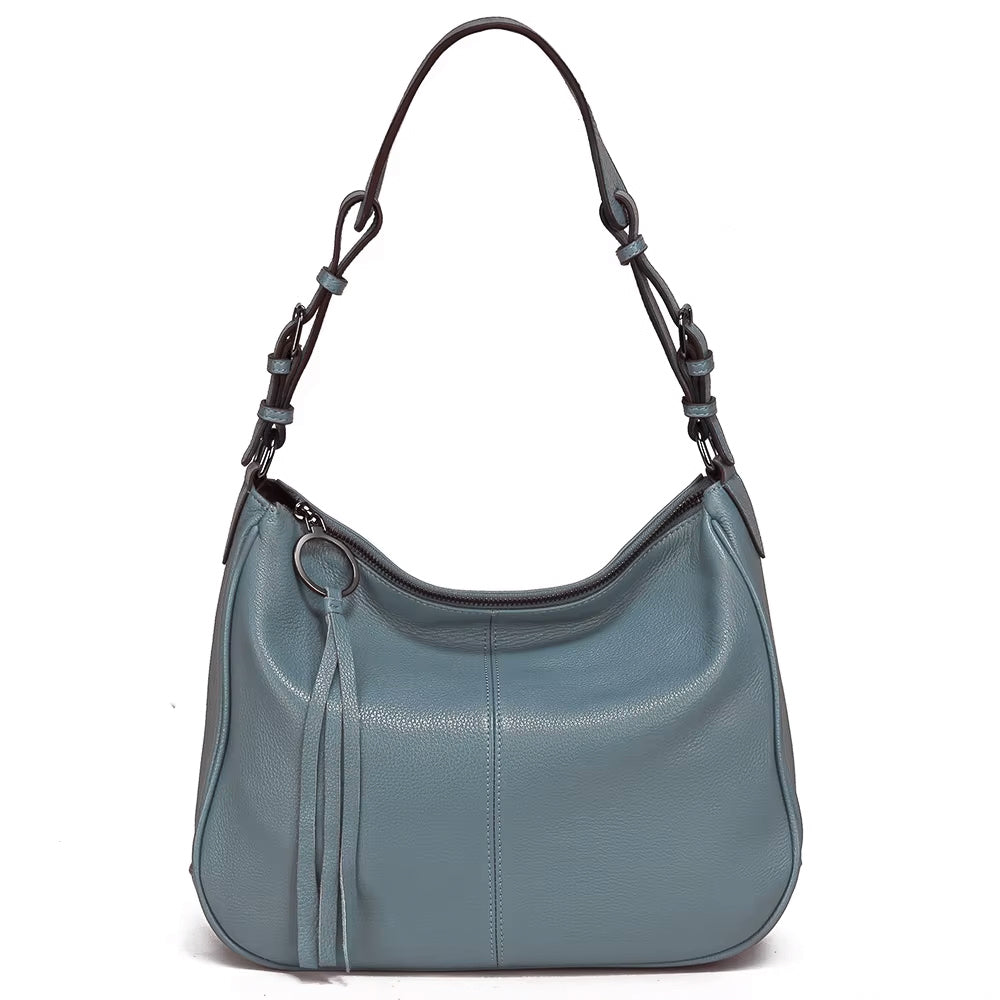 Large Capacity Retro Casual Top-Handle Genuine Leather Messenger Bag, Tote Bag and Handbag