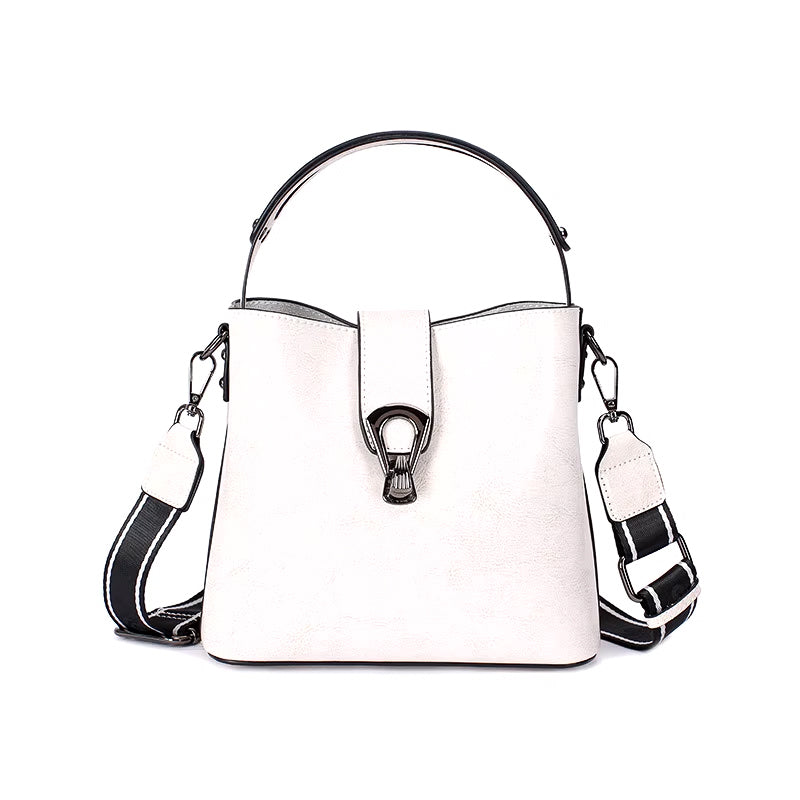 Luxury Oil Wax Leather Tote Bag and Handbag