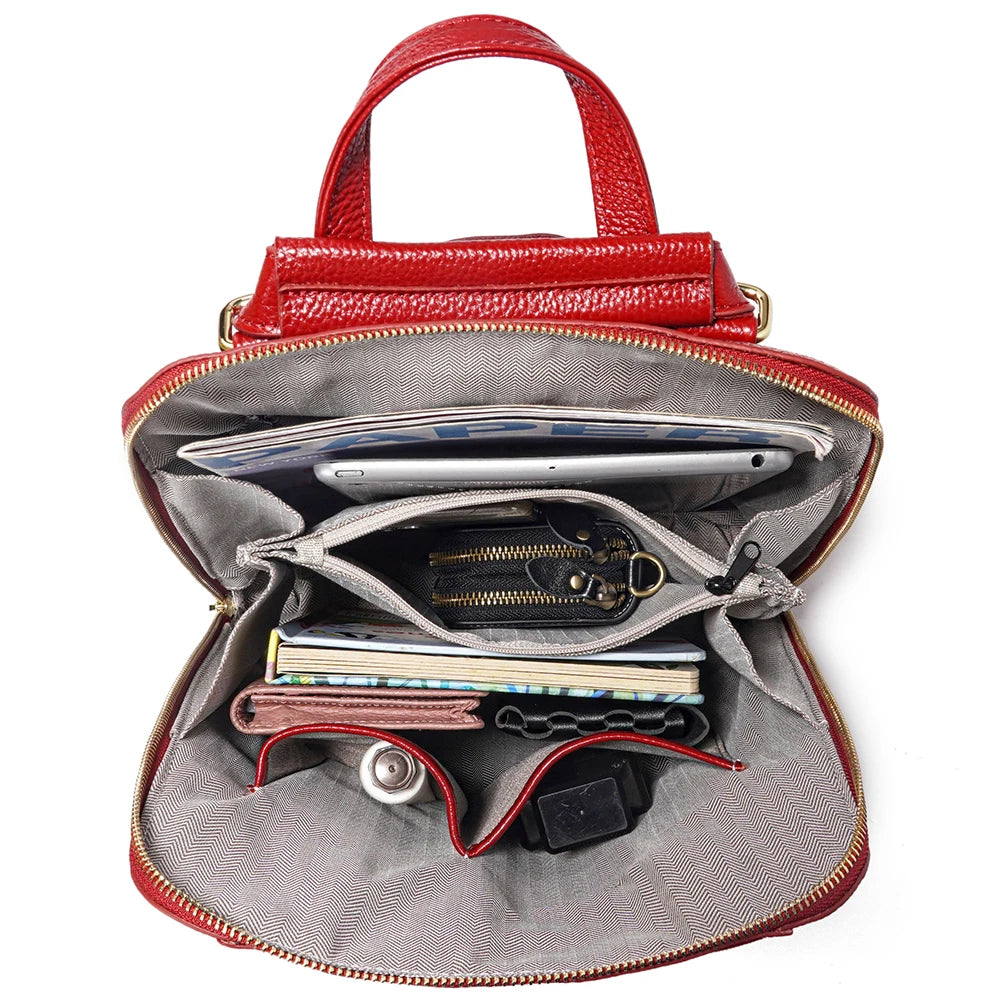 Luxury Crocodile Pattern PU Leather Backpack