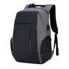 Black/Gray 15.6 Inch Laptop Waterproof Travel Backpack with USB Port