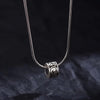 Men's Sterling Silver Snake Necklace Pendant