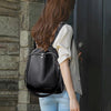 Large Capacity Leather School Bag and Travel Backpack