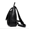 Large Capacity Waterproof Lightweight Chain and Tassel Preppy Style PU Leather Travel Backpack
