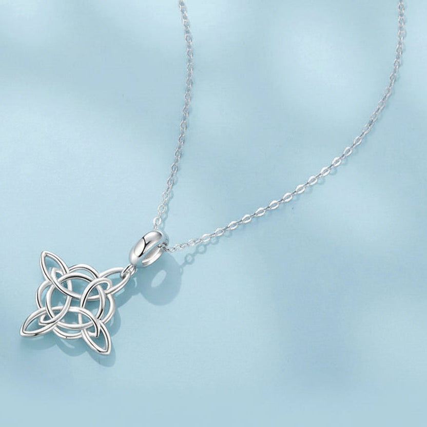 Celtics Knot Cross Fashion Pendant Necklace 925 Sterling Silver