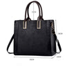 Casual Embroidery PU Leather Tote Bag, Shoulder Bag and Handbag