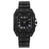 Rhinestone Diamond-Studded Stainless Steel Band Fashion Hip-hop Quartz Watch