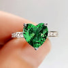 Crystal Wedding Heart Shaped Cubic Zirconia Engagement Women Ring