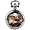 Classic Pocket Watch with Aquila Eagle American Flag