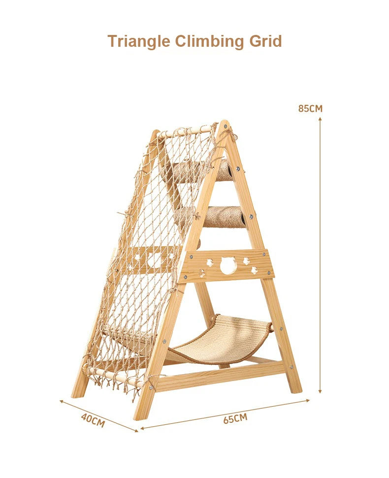 Innovato Design - Adventure Cat Climbing Tower with Hammock, Scratcher, and Capsule Bed