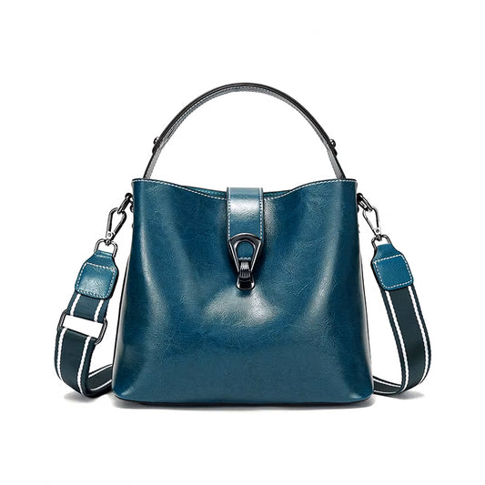 Luxury Oil Wax Leather Tote Bag and Handbag
