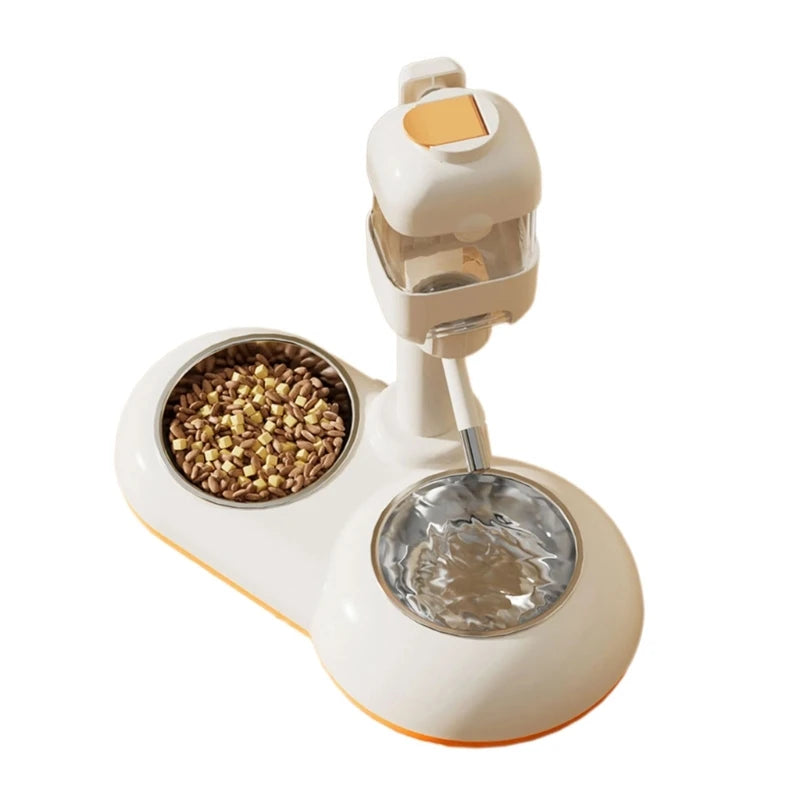 Innovato Design - Adjustable 2 in 1 Water Bowls Pet Feeder Double Bowl