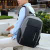 Black/Gray 15.6 Inch Laptop Waterproof Travel Backpack with USB Port