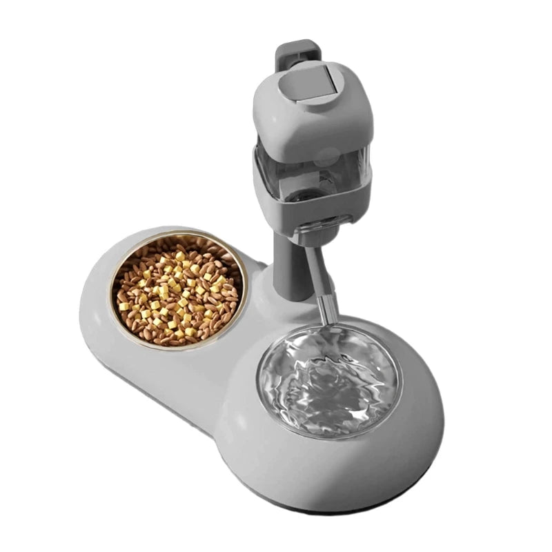 Innovato Design - Adjustable 2 in 1 Water Bowls Pet Feeder Double Bowl