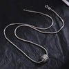 Men's Sterling Silver Snake Necklace Pendant