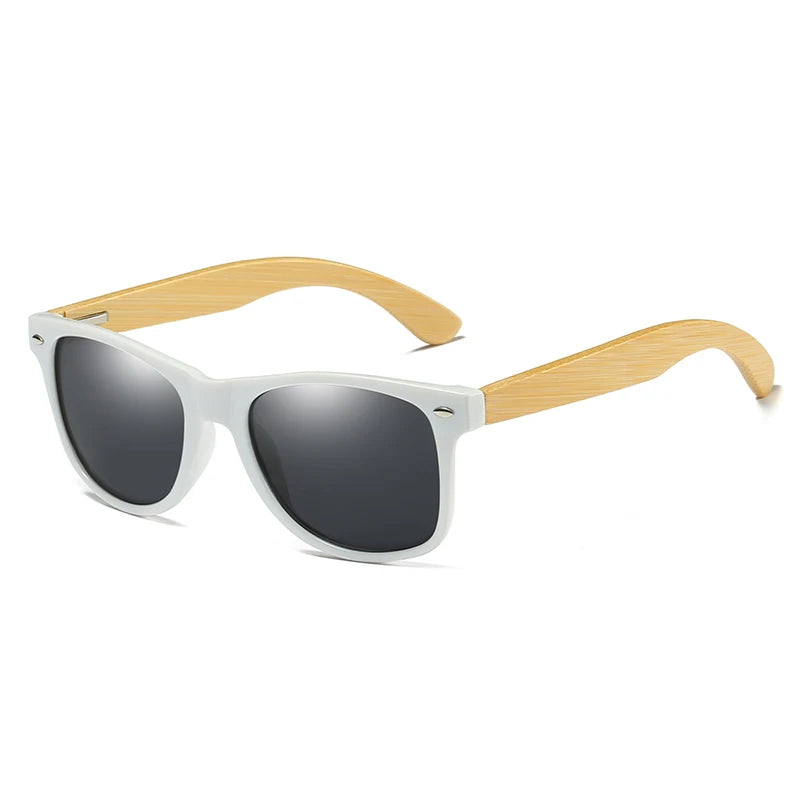 Sunglasses Polarized with Wooden Bamboo Frames Polarized