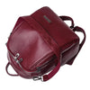 Large Capacity Leather School Bag and Travel Backpack