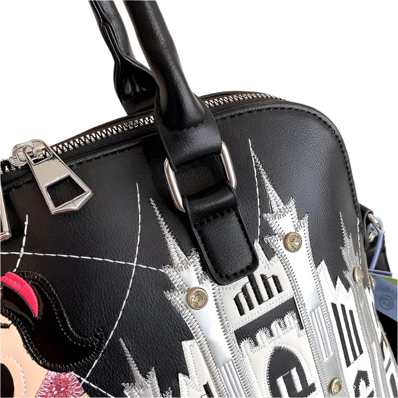 Vintage Luxury Embroidery PU Leather Tote Bag, Shoulder Bag, Crossbody Bag and Handbag