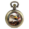 Classic Pocket Watch with Aquila Eagle American Flag