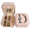 Travel Jewelry Box with Mirror Letter Organizer Personal Gift Cosmetic Bag-jewelry-Innovato Design-D-Innovato Design