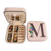 Travel Jewelry Box with Mirror Letter Organizer Personal Gift Cosmetic Bag-jewelry-Innovato Design-M-Innovato Design