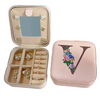 Travel Jewelry Box with Mirror Letter Organizer Personal Gift Cosmetic Bag-jewelry-Innovato Design-V-Innovato Design