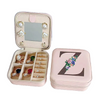Travel Jewelry Box with Mirror Letter Organizer Personal Gift Cosmetic Bag-jewelry-Innovato Design-Z-Innovato Design