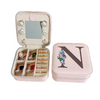 Travel Jewelry Box with Mirror Letter Organizer Personal Gift Cosmetic Bag-jewelry-Innovato Design-N-Innovato Design